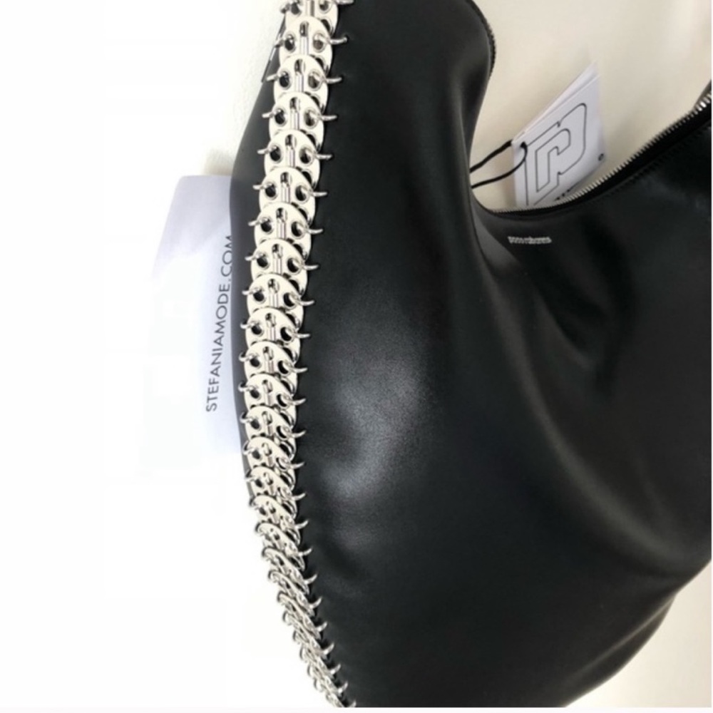 Paco Rabbanne half moon tote with Alexander wang chain strap